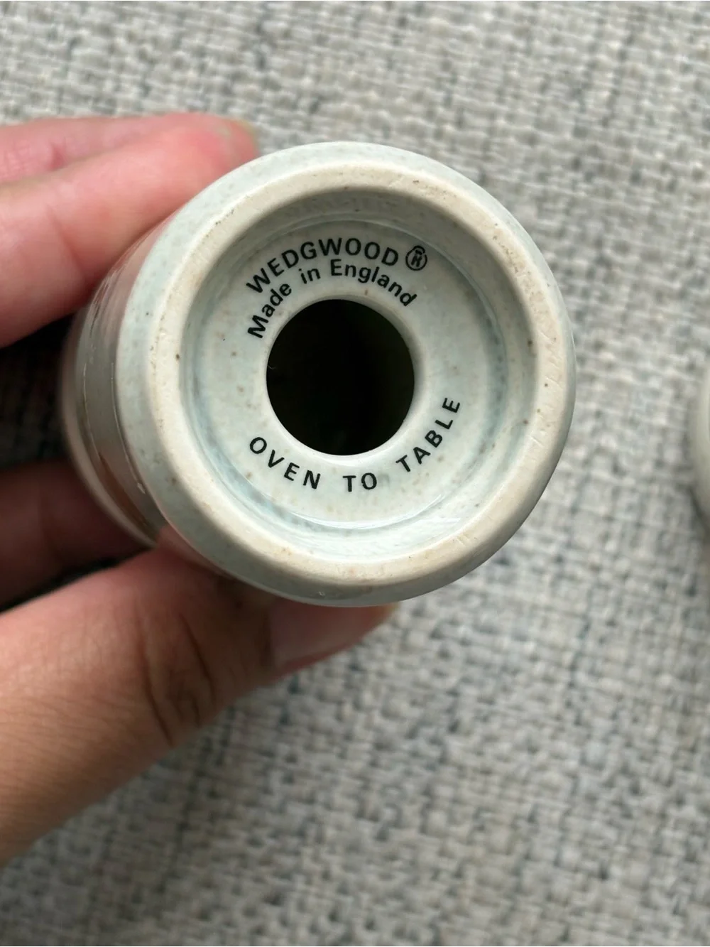 Wedgwood Ceramic Salt Pepper Shakers - England